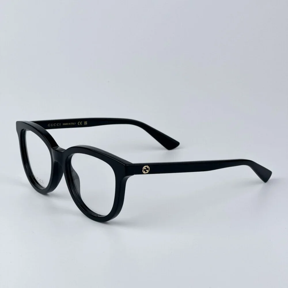 Gucci Women Black Oval BRAND NEW Eyeglasses GG1687O 001